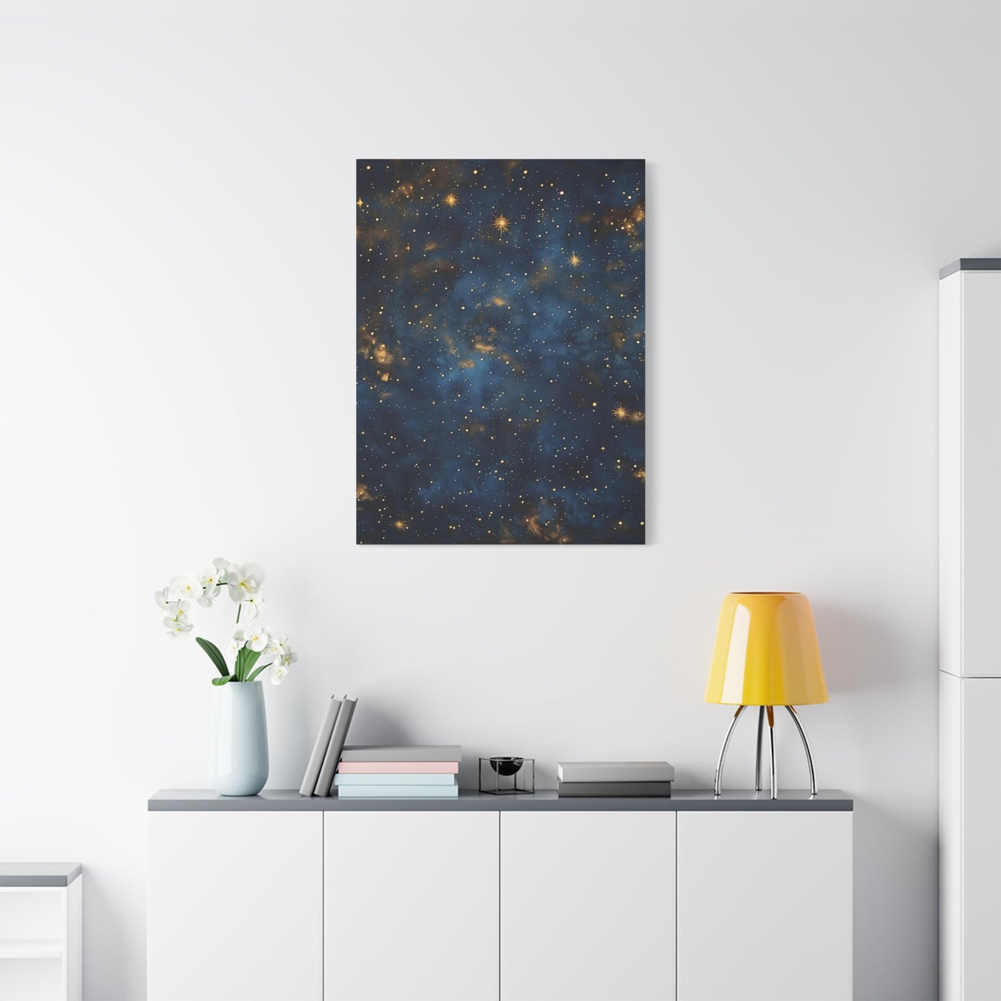 Starry Night in Blue and Gold