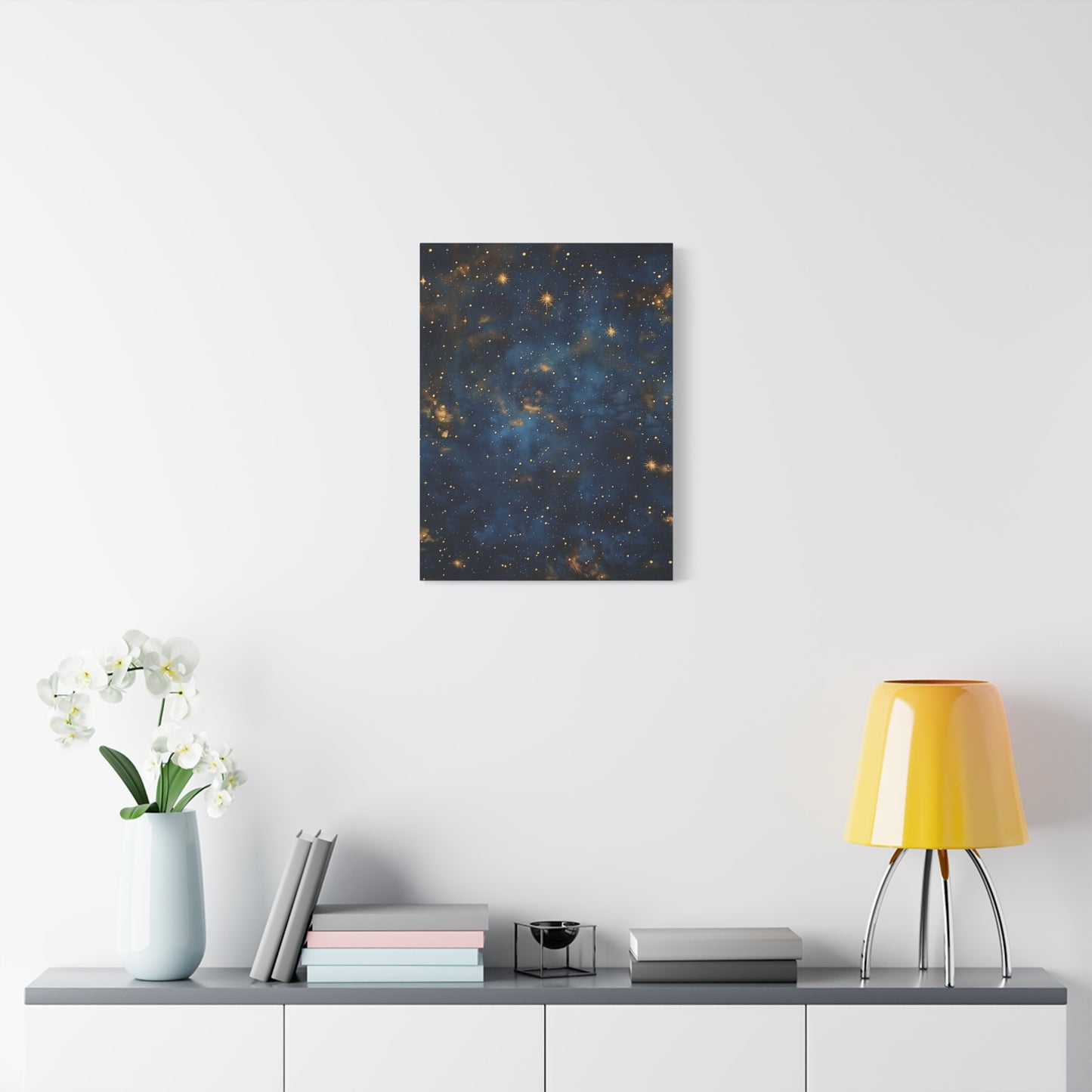 Starry Night in Blue and Gold