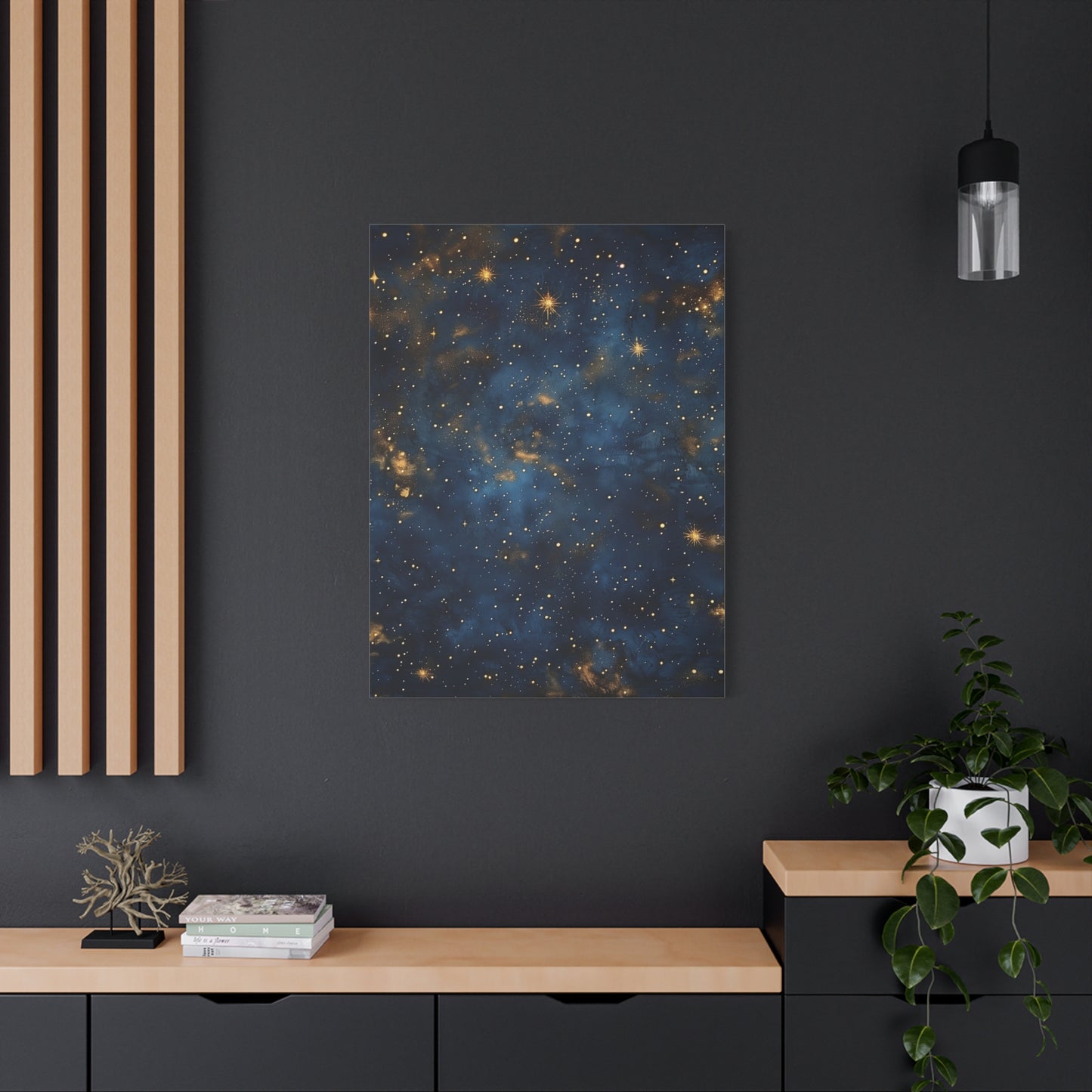 Starry Night in Blue and Gold